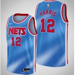 Men Brooklyn Nets 12 Joe Harris Blue NBA Swingman 2021 Jersey