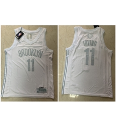 Nets 11 Kyrie Irving White Nike Swingman MVP Jersey