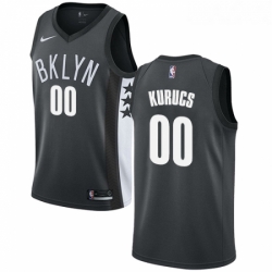 Womens Nike Brooklyn Nets 00 Rodions Kurucs Swingman Gray NBA Jersey Statement Edition 