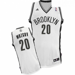 Youth Adidas Brooklyn Nets 20 Timofey Mozgov Swingman White Home NBA Jersey