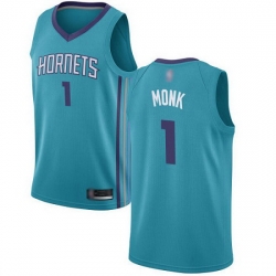Hornets  1 Malik Monk Teal Basketball Jordan Swingman Icon Edition Jersey