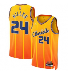 Men Charlotte Hornets 24 Brandon Miller Orange 2025 26 City Edition Stitched Basketball Jersey Men Charlotte Hornets 24 Brandon Miller Orange 2025 26 City Edition Stitched Basketball Jersey