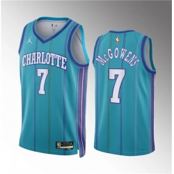 Men Charlotte Hornets 7 Bryce McGowens Teal 2023 24 Classic Edition Stitched Basketball Jersey