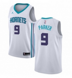 Womens Nike Jordan Charlotte Hornets 9 Tony Parker Swingman White NBA Jersey Association Edition 