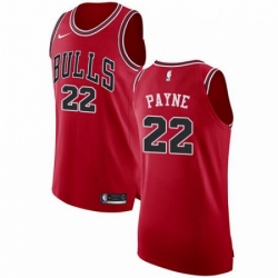 Mens Nike Chicago Bulls 22 Cameron Payne Authentic Red Road NBA Jersey Icon Edition