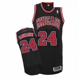 Youth Adidas Chicago Bulls 24 Lauri Markkanen Authentic Black Alternate NBA Jersey