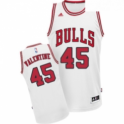 Youth Adidas Chicago Bulls 45 Denzel Valentine Swingman White Home NBA Jersey