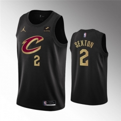 Men Cleveland Cavaliers 2 Collin Sexton Black Statement Edition Stitched Basketball Jersey