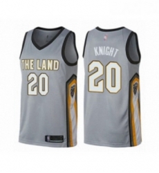 Womens Cleveland Cavaliers 20 Brandon Knight Swingman Gray Basketball Jersey City Edition 