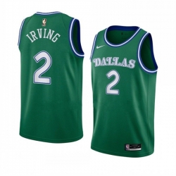 Men Dallas Mavericks 2 Kyrie Irving Green Classic Edition Stitched Basketball Jersey
