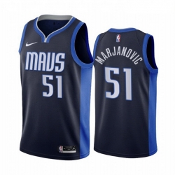 Men Dallas Mavericks 51 Boban Marjanovic Navy NBA Swingman 2020 21 Earned Edition Jersey