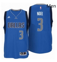 Mens Dallas Mavericks 3 Nerlens Noel adidas Royal Blue Swingman Road Jersey 