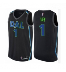 Womens Dallas Mavericks 1 Courtney Lee Swingman Black Basketball Jersey City Edition 