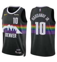 Men Denver Nuggets 2025-26 City Edition #10 Tim Hardaway Jr. Black Swingman Jersey