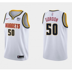 Men Denver Nuggets 50 Aaron Gordon White Association Edition Stitched Basketball Jersey