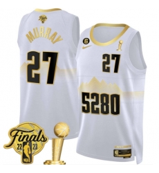 Men Denver Nuggets Jamal Murray 2023 Finals and Champions Patch Jersey