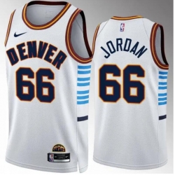 Men Nike Denver Nuggets #66 Jordan White Jersey