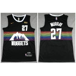 Nuggets 27 Jamal Murray Black City Edition Nike Swingman Jersey