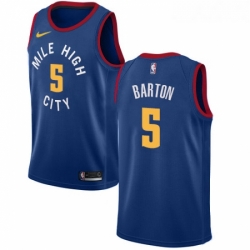 Womens Nike Denver Nuggets 5 Will Barton Swingman Light Blue Alternate NBA Jersey Statement Edition