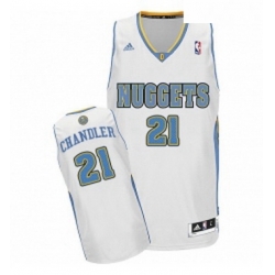 Youth Adidas Denver Nuggets 21 Wilson Chandler Swingman White Home NBA Jersey