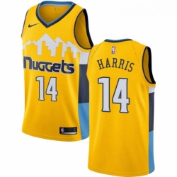 Youth Nike Denver Nuggets 14 Gary Harris Authentic Gold Alternate NBA Jersey Statement Edition