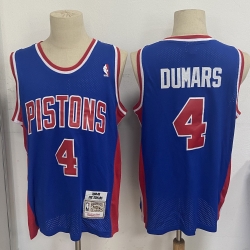 Men Detroit Pistons 4 Joe Dumars Blue 1988 89 Hardwood Classics 