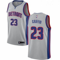 Womens Nike Detroit Pistons 23 Blake Griffin Authentic Silver NBA Jersey Statement Edition 