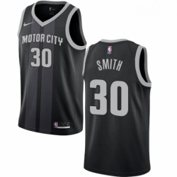 Womens Nike Detroit Pistons 30 Joe Smith Swingman Black NBA Jersey City Edition