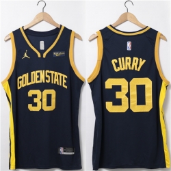 Men Golden State Warriors 30 Stephen Curry Black Stitched Jersey