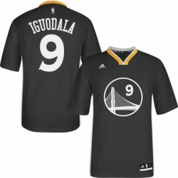 Womens Adidas Golden State Warriors 9 Andre Iguodala Authentic Black Alternate NBA Jersey