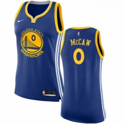 Womens Nike Golden State Warriors 0 Patrick McCaw Authentic Royal Blue Road NBA Jersey Icon Edition 