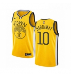 Womens Nike Golden State Warriors 10 Tim Hardaway Yellow Swingman Jersey Earned Edition