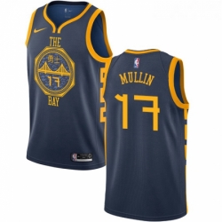 Womens Nike Golden State Warriors 17 Chris Mullin Swingman Navy Blue NBA Jersey City Edition