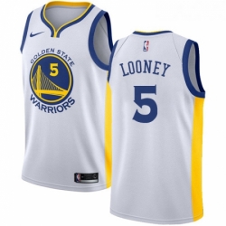 Womens Nike Golden State Warriors 5 Kevon Looney Swingman White Home NBA Jersey Association Edition