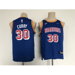 Youth Golden State Warriors 30 Stephen Curry Blue Stitched Basketball Jersey
