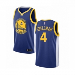 Youth Golden State Warriors 4 Omari Spellman Swingman Royal Blue Basketball Jersey Icon Edition 