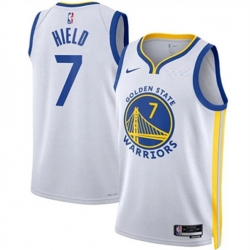 Youth Golden State Warriors 7 Buddy Hield White Association Edition Swingman Stitched Basketball Jersey