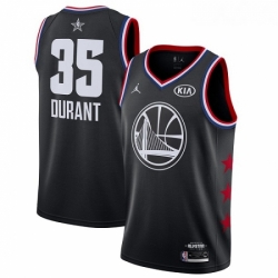 Youth Nike Golden State Warriors 35 Kevin Durant Black Basketball Jordan Swingman 2019 All Star Game Jersey