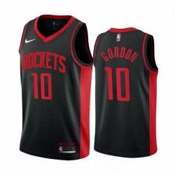 Men Houston Rockets 10 Eric Gordon Black NBA Swingman 2020 21 Earned Edition Jersey