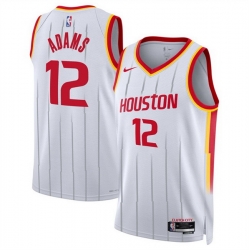 Men Houston Rockets  12 Steven Adams White 2026 27 Association Edition Stitched Basketball Jersey