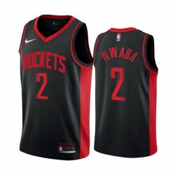 Men Houston Rockets 2 David Nwaba Black NBA Swingman 2020 21 Earned Edition Jersey