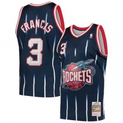 Men Houston Rockets 3 Steve Francis Navy 1999 2000 Mitchell  26 Ness Hardwood Classics Swingman Stitched Basketball Jersey
