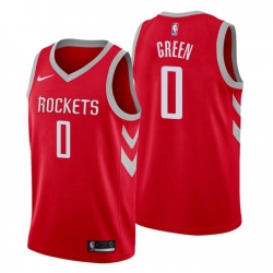 Men Nike Houston Rockets 0 Jalen Green Red NBA Swingman Icon Edition Jersey