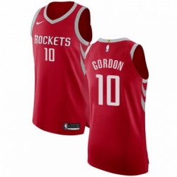 Mens Nike Houston Rockets 10 Eric Gordon Authentic Red Road NBA Jersey Icon Edition