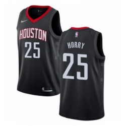 Womens Nike Houston Rockets 25 Robert Horry Swingman Black Alternate NBA Jersey Statement Edition