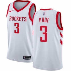 Womens Nike Houston Rockets 3 Chris Paul Swingman White Home NBA Jersey Association Edition