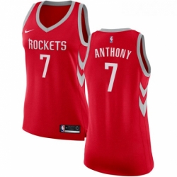 Womens Nike Houston Rockets 7 Carmelo Anthony Swingman Red NBA Jersey Icon Edition 