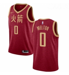 Youth Nike Houston Rockets 0 De Anthony Melton Swingman Red NBA Jersey 2018 19 City Editi