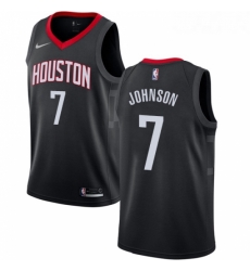 Youth Nike Houston Rockets 7 Joe Johnson Authentic Black NBA Jersey Statement Edition 