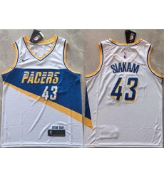 Men Indiana Pacers 43 Pascal Siakam White 2025 26 City Edition Stitched Basketball Jersey